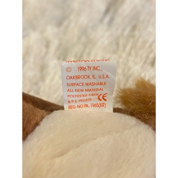 𖣘ⴽ𝖠ⴽⴹ𖣘   RARE Ty Beanie Baby NUTS the SQUIRREL 🐿️ with ERRORS❗️   ꢳ⊂❝᎖ᘸꢳ - Picture 10 of 11
